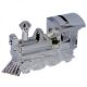 Silver Plated Train Engine Money Box (DWC)