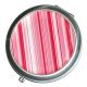 Red Stripes Design Handbag Mirror