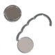 Round Shaped Silver Coloured Handbag Hanger for Doming