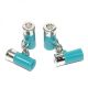 Silver & Turquoise Shotgun Cartridge Cufflinks