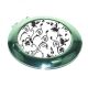 Black & White Contemporary Ladies Round Handbag Mirror