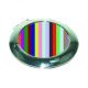 Multicoloured Stripes Ladies Round Handbag Mirror