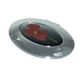 Beautiful Red Flower Design Oval Ladies Handbag Mirror