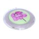 Pink Geranium Design Handbag Mirror
