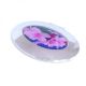 Oval Handbag Mirror with Gorgeous Azalea Design