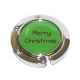 Merry Christmas Design Xmas Stocking Hanger, Presented with Organza Bag