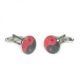 Red & Black Yin & Yang Cufflinks