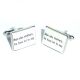 CLEARANCE ITEM Man Who Stutters Have a Lot to Say Cufflinks in Box