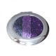 Round Purple Strata Design Handbag Mirror in Organza Bag