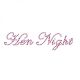 Purple Rhinestone Crystal iron on T Shirt Design -Hen Night