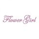 Purple Rhinestone Crystal iron on T Shirt Design - Flower Girl
