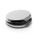 Silver Plated Round Handbag Mirror with Spring Lock (engravable)