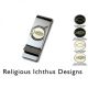 Religious Ichthus Design Money Clips