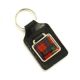 Bonded Leather Key Fob with Robertson Tartan