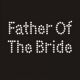 Small Rhinestone Crystal Iron on Design 6x3 cm Father of the Bride design