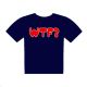 Red WTF Txt Design T Shirt