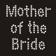 Small Rhinestone Crystal Iron on Design 4.5 x 4.5 cm Mother of the BrideDesign