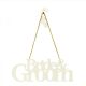Bride and Groom Hanging Plaque