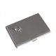 Violin Design Brushed Metal Card Case