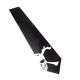 Split Skull & Crossbones Design Black Neck Tie