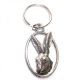 English Pewter Key Ring - Hares Head