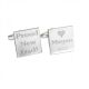 Bespoke Proud New Dad Personalised Engraved Cufflinks