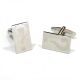 Engraved Question Marks Rectangular Cufflinks