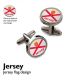 X2PSC-Jersey Flag Coin Metalware Cufflinks