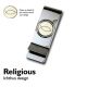 XMMC-WhiteReligiousFish Ichthus Money Clip (PSC152)