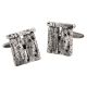 Stonehenge Design Brushed metal Cufflinks