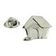 Metal Dog Kennel Lapel Pin Badge