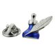 Blue Ink with Quill Pen Lapel Pin Badge