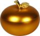 Gold Apple Aluminium Windproof Ashtray 10cm Diameter Boxed 