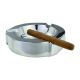Aluminium Twirl Design  3 Position Round Cigar Ashtray 21cm Diameter x 4cm