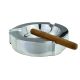 Aluminium Twirl Design  3 Position Round Cigar Ashtray 21cm Diameter x 4cm