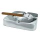 Aluminium Couturier Design  4 Position Square Cigar Ashtray 20 x  20 x 4cm