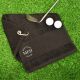 Personalised with Initials Best Dad By Par Black Golf Towel
