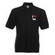 I Love Bassett Hounds Black Polo T Shirt