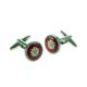 Red Accents Tudor Rose Cufflinks