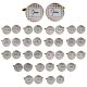 Wedding Cufflinks with Rose Gold Harlequin Design