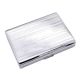 Silver Rectangle Engraving Area on Front Double Sided Cigarette Case