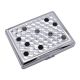 Silver Hexagon Design Double Sided Cigarette Case