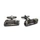 Gunmetal Retro Locomotive Train Cufflinks