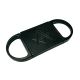 Masonic Design Two Finger Twin Blade Black Plastic Cigar Cutter