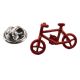 Red Push Bike Design Lapel Pin Badge