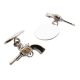 Chain Style Double Sided Pistol Cufflinks