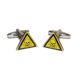 Danger of Death Warning Triangle Cufflinks - (X2AJ443)