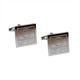 Engraved 70th Birthday Caution 60 Zone Ends! Cufflinks