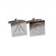 Engraved Road Sign Style Caution 40th Birthday Cufflinks