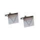 Engraved Give Way Road Sign Cufflinks